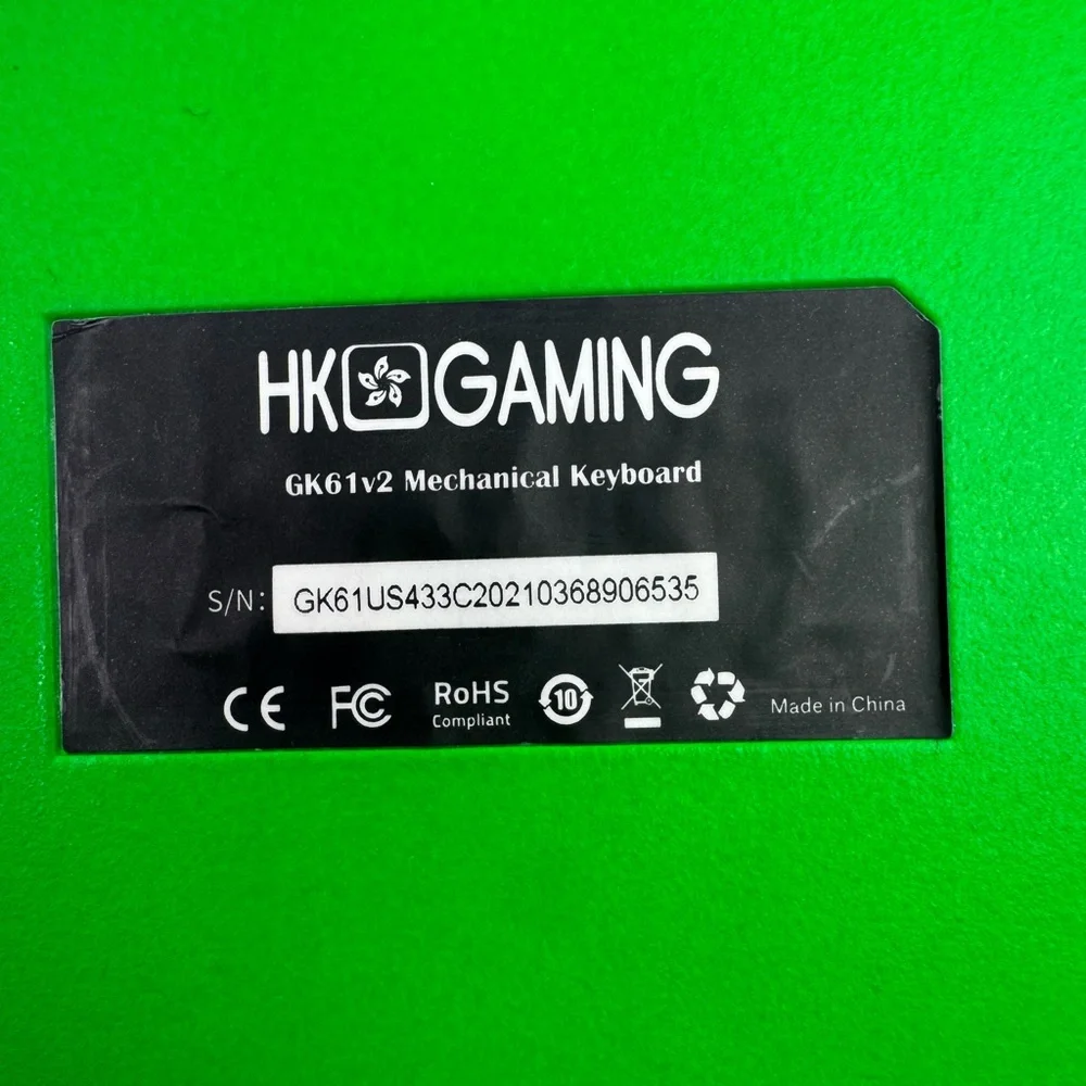 HK Gaming GH61v2 Mechanical Keyboard Green READ FLAWS